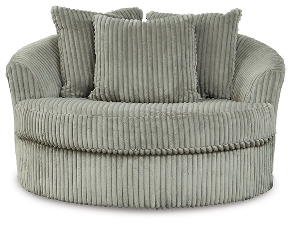 Lindyn - Oversized Swivel Accent Chair #gray