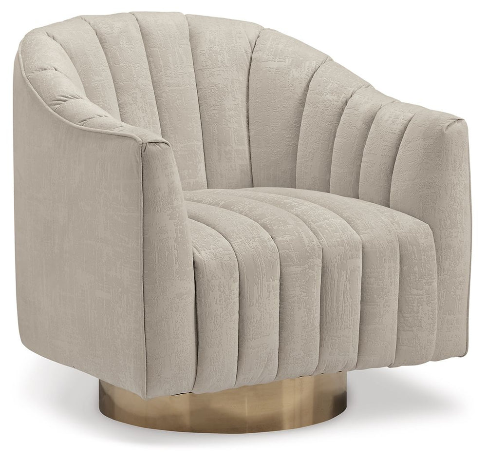Penzlin - Sillón decorativo giratorio - Perla