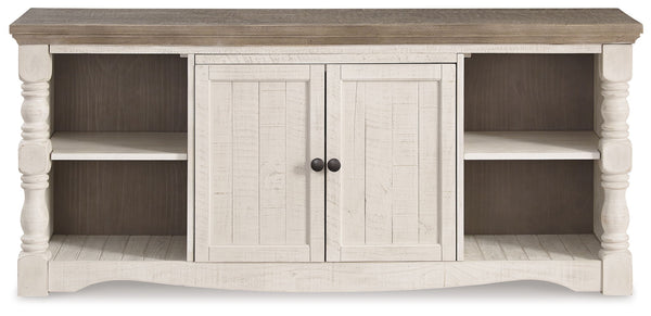 Havalance - Mueble de TV extragrande - 2 puertas - Marrón / Beige