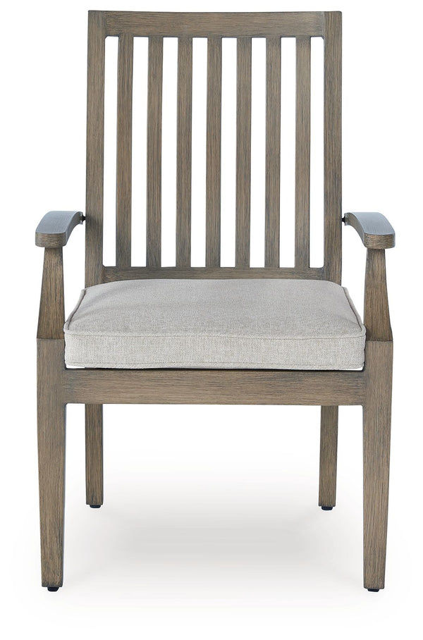 Rancho Rainier - Sillón con cojín (juego de 2) - Marrón / Beige