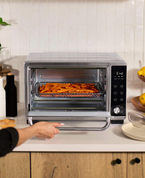 bella PRO - 6-Slice Air Fryer Toaster Oven (0.88 Cu. Ft.) - Stainless Steel