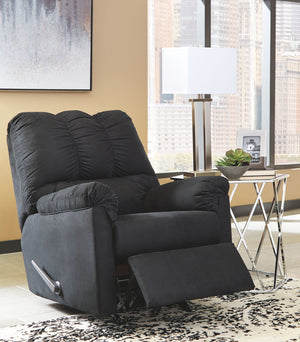 Darcy - Living Room Set #black #3pc.sofa,loveseat,rockerrecliner