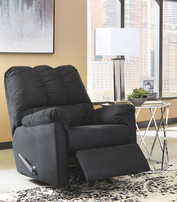 Darcy - Living Room Set #black #3pc.sofa,loveseat,rockerrecliner