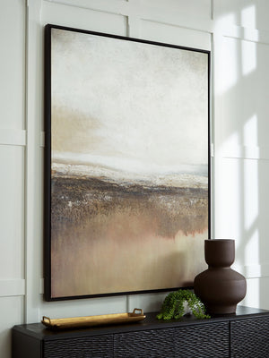 Siaking - Arte de pared - Marrón / Gris / Blanco