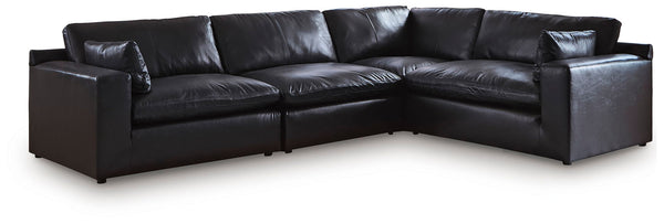 Emilia - Sectional #black #4pc.sectional