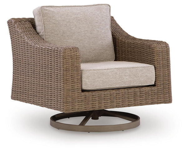 Laguna Heights - Sillón Giratorio con Cojín - Beige