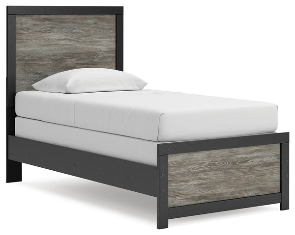 Broachmyn - Panel Bed #black #twin