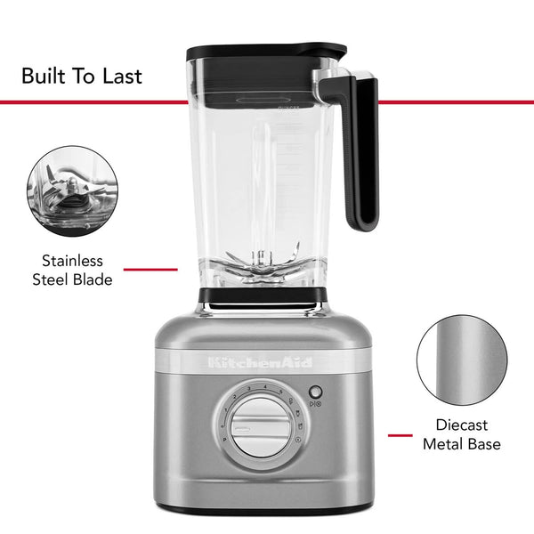 KitchenAid - K400 1200W 56 oz. Variable 5-Speed BPA-Free Blender with Tamper - Contour Silver