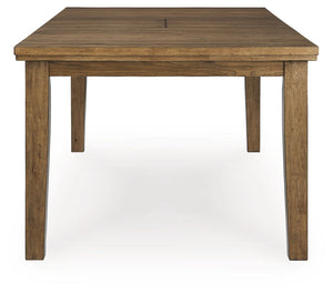 Urbinforte - Mesa de comedor extensible Butterfly - Marrón claro