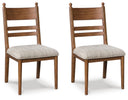 Greddinton - Dining Upholstered Side Chair (Set of 2) #lightbrown