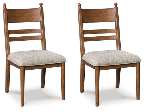 Greddinton - Dining Upholstered Side Chair (Set of 2) #lightbrown
