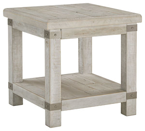 Carynhurst - Mesa auxiliar rectangular - Blanco lavado gris