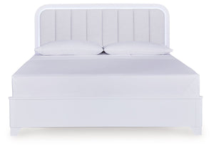 Jarlee - 4 Pc. - King Panel Bed, Dresser, Mirror And Nightstand - White