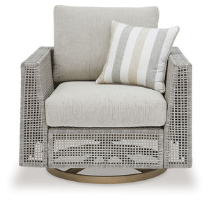 Seton Creek - Sillón Giratorio con Cojín - Gris
