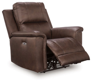 Bleckley - Power Recliner With Adjustable Headrest #darkbrown