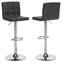 Bellatier - Adjustable Height Barstool (Set of 2) #black