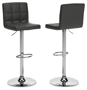 Bellatier - Adjustable Height Barstool (Set of 2) #black