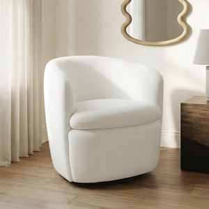 Leemont - Swivel Accent Chair #white