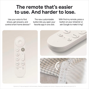 Google - TV Streamer 4K - Fast Streaming Device in 4K HDR - 32 GB of Storage - Porcelain
