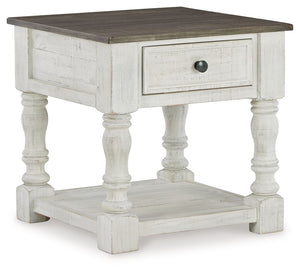Havalance - Mesa auxiliar cuadrada - Blanco / Gris