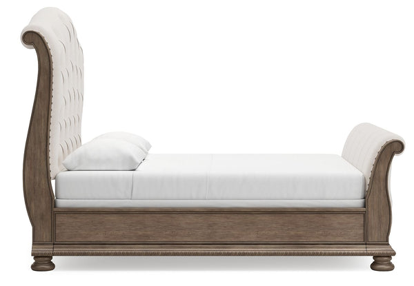 Ardenfield - Upholstered Sleigh Bed #queen