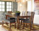 Ralene - Dining Room Set #6pc.table,4chairs,bench