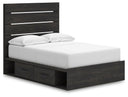 Hollivern - Panel Bed With Storage #full