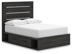 Hollivern - Panel Bed With Storage #full