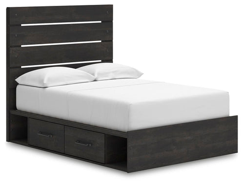 Hollivern - Panel Bed With Storage #full