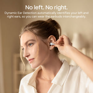 Shokz - OpenDots 2 Open-Ear Clip On True Wireless Bluetooth Earbuds - Pearl White