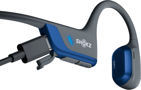 Shokz - OpenRun Pro 2 Wireless Bone Conduction Open-Ear Bluetooth Sports Headphones - Steel Blue
