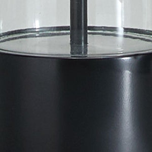 Kerrbrook - Lámpara de mesa de cristal - Transparente / Negro