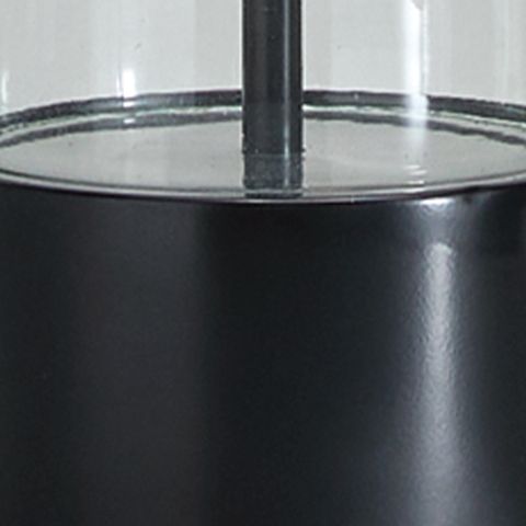 Kerrbrook - Lámpara de mesa de cristal - Transparente / Negro
