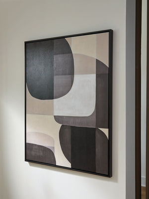 Kesleigh - Arte de pared - Blanco / Negro