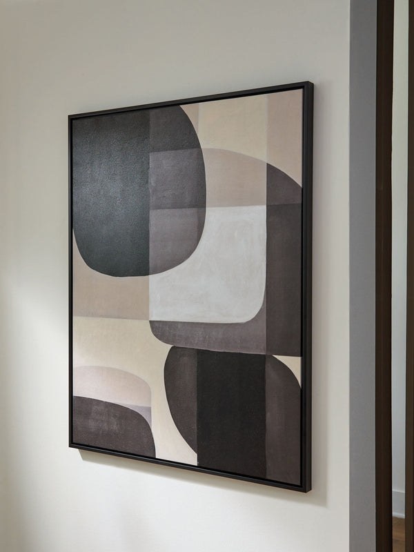 Kesleigh - Arte de pared - Blanco / Negro