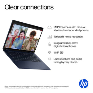 HP - OmniBook X Flip 2-in-1 - Copilot+ PC - 14" 2K Touch-Screen Laptop - Intel Core Ultra 5 226V - 16GB Memory - 512GB SSD - Atmospheric Blue