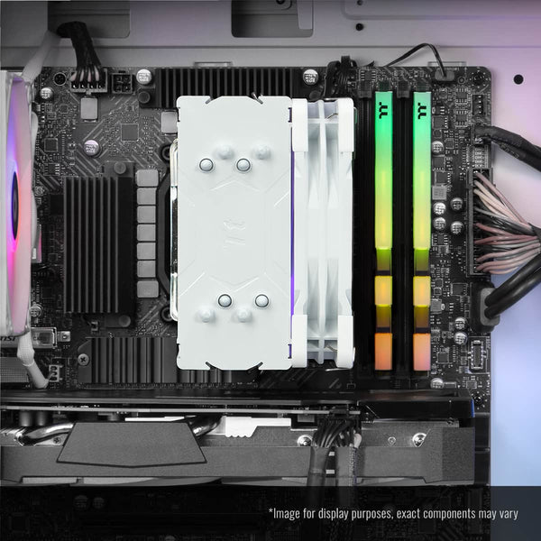 Thermaltake - Quartz i350 R4 Gaming Desktop 14th Gen Intel Core i5-14400F 2023 - 16GB Memory - NVIDIA GeForce RTX 3050 - 1TB NVMe M.2 - White