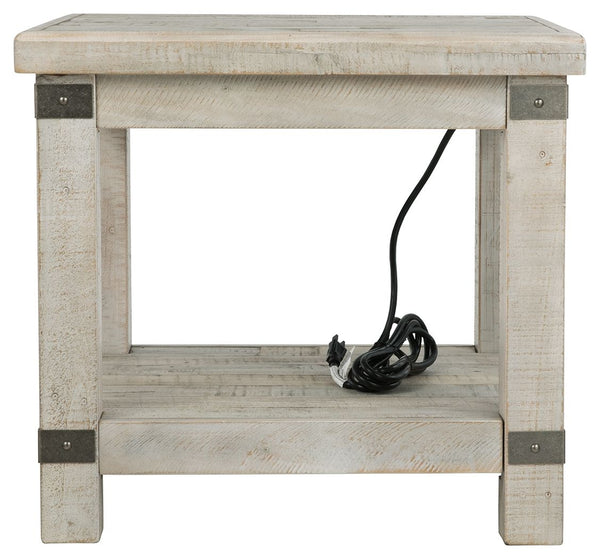 Carynhurst - Mesa auxiliar rectangular - Blanco lavado gris