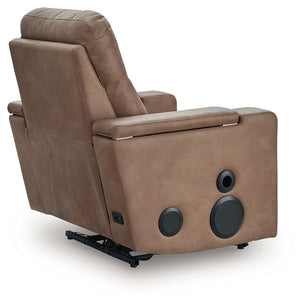 Lorrenton - Sillón reclinable motorizado planeador con sistema de audio - Caramelo