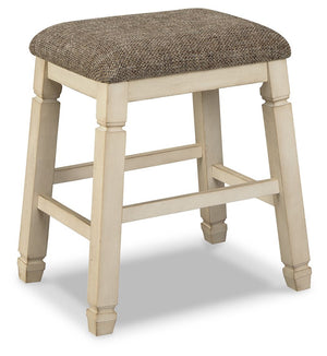 Bolanburg - Taburete tapizado (juego de 2) - Beige