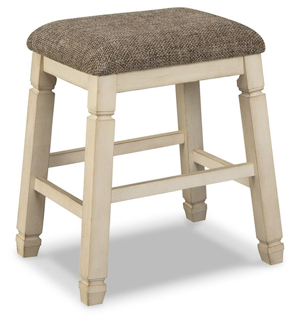Bolanburg - Taburete tapizado (juego de 2) - Beige