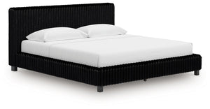Zuraleus - Upholstered Bed #black #king