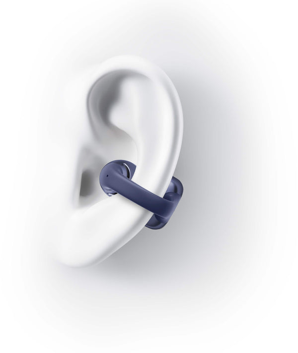 Shokz - OpenDots ONE Open-Ear Clip-On True Wireless Bluetooth Earbuds - Navy Blue