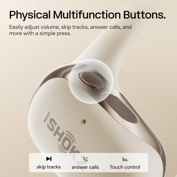 Shokz - OpenFit 2 Open-Ear True Wireless Earbuds - Beige