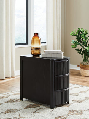 Camdill - Chair Side End Table #black