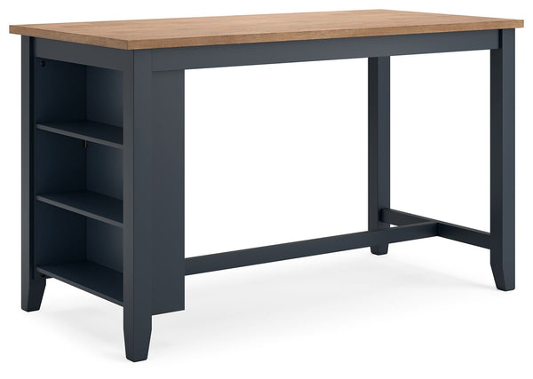 Gesthaven - Rectangular Dining Room Counter Set #blue