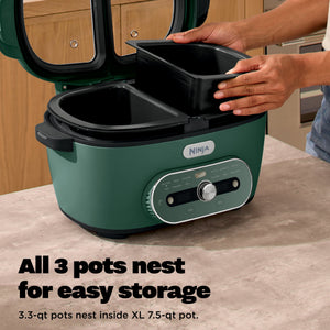 Ninja - MultiPot XL 12-in-1 DualZone Multicooker - Vista Green