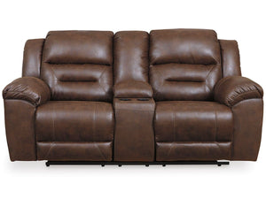 Stoneland - Power Reclining Loveseat #darkbrown