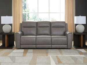 5Z-Comfort - Relaxation - Power Reclining Sofa With Adj Headrest #gray