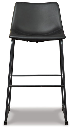 Centiar - Upholstered Barstool (Set of 2) #black #19''wx22''dx40''h